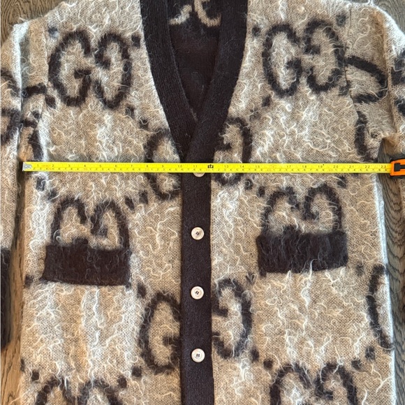NWT Gucci Reverible Mohair cardigan size S fit for M/L - Picture 3 of 9